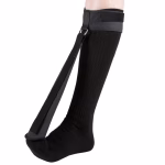 The Strassburg Sock is a device usually worn while sleeping to keep the foot flexed upward gently. It's mostly for plantar fasciitis, but it helps keep the Achilles in a gentle stretch so it doesn't being to heel in a short position as opposed to extended. Otherwise that first step every morning is painful and re-injuring.